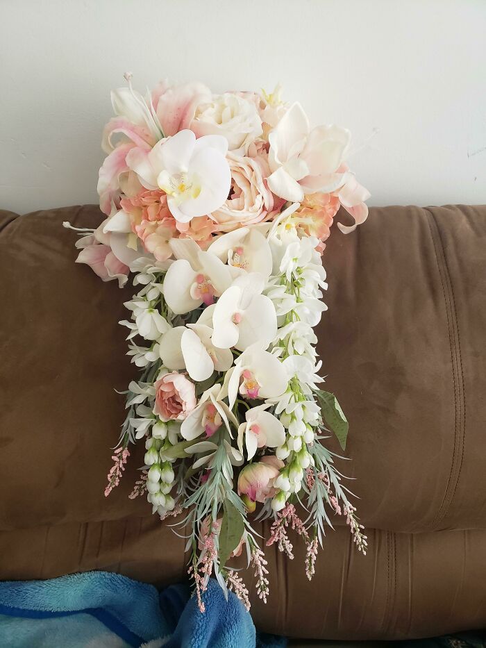 This Is The Bouquet I Made With Mostly Michael's Flowers For My June 20th Elopement. :)