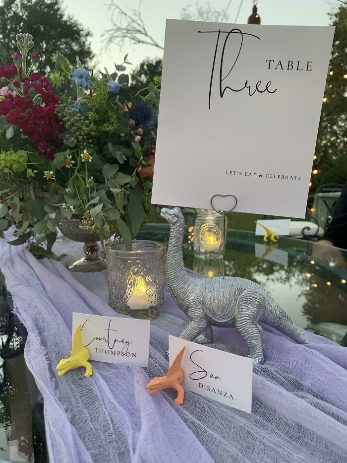 My Dino Table Number Holders Turned Out Great!