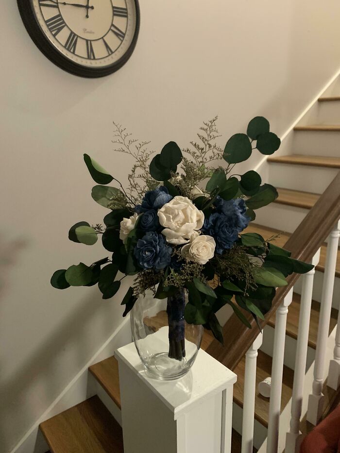Here’s My Finished Bridal Bouquet That I Made Myself For Our 09/26/2020 Wedding