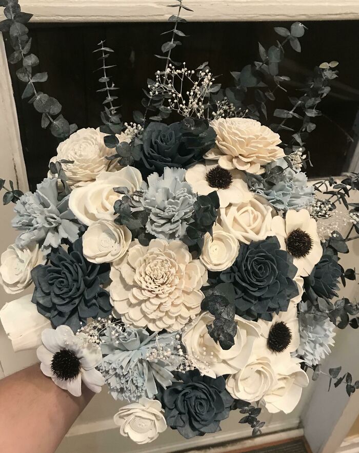 Wanted A Bouquet That Would Last For My Small Legal Ceremony (In 25 Days!) And Formal Ceremony Next Year, So Tried Out Sola Flowers For The First Time. Love Them So Far! Feedback Welcome!