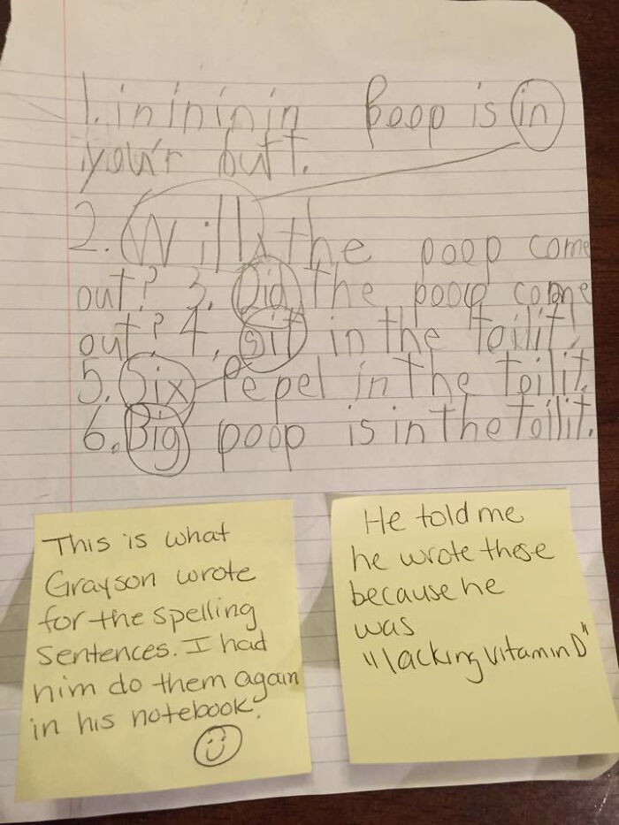My Six-Year-Old Son Got A Note Sent Home From His Teacher Yesterday