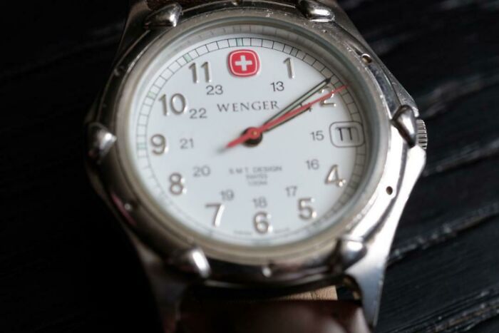 Wenger Swiss Watch... Cheap Watch, But Leasted Flawless For More Then 25 Years..almost 10 Battery Replacements