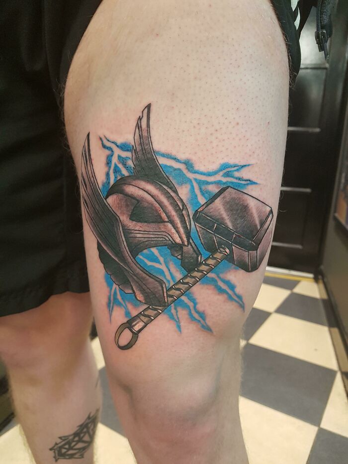 Thor Tattoo I Got Done By Kieran At Whifflet Street Tattoos In Coatbridge, Scotland