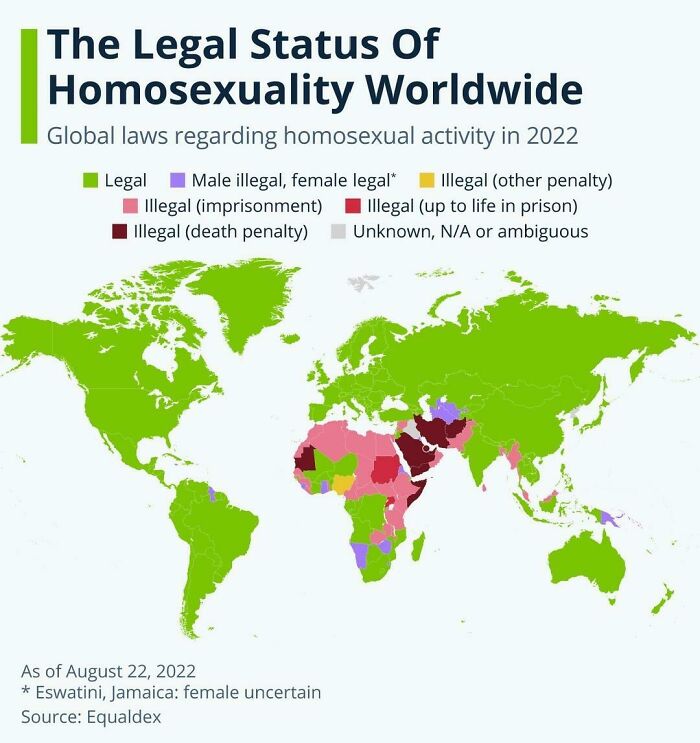 The Legal Status Of Homosexuality Worldwide