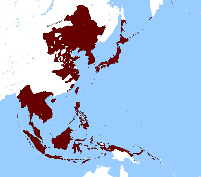 The Empire Of Japan At Its Territorial Height (January Of 1943)