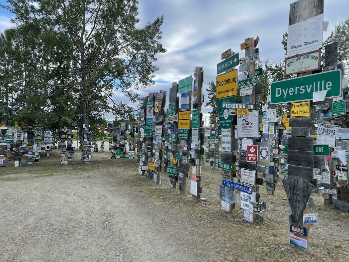 Sign Post Forest. Watson Lake, YT, Canada. More Than 80000 Signs