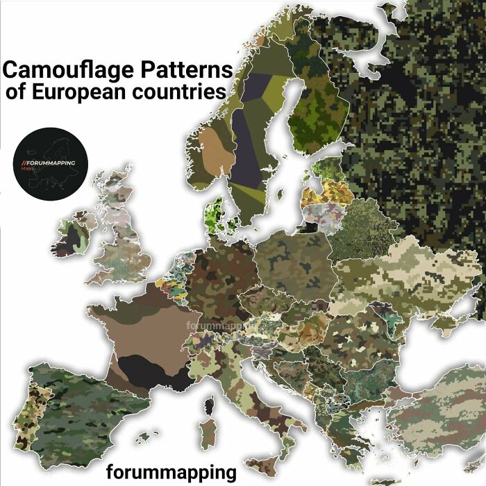 Camouflage Patterns Of European Countries
