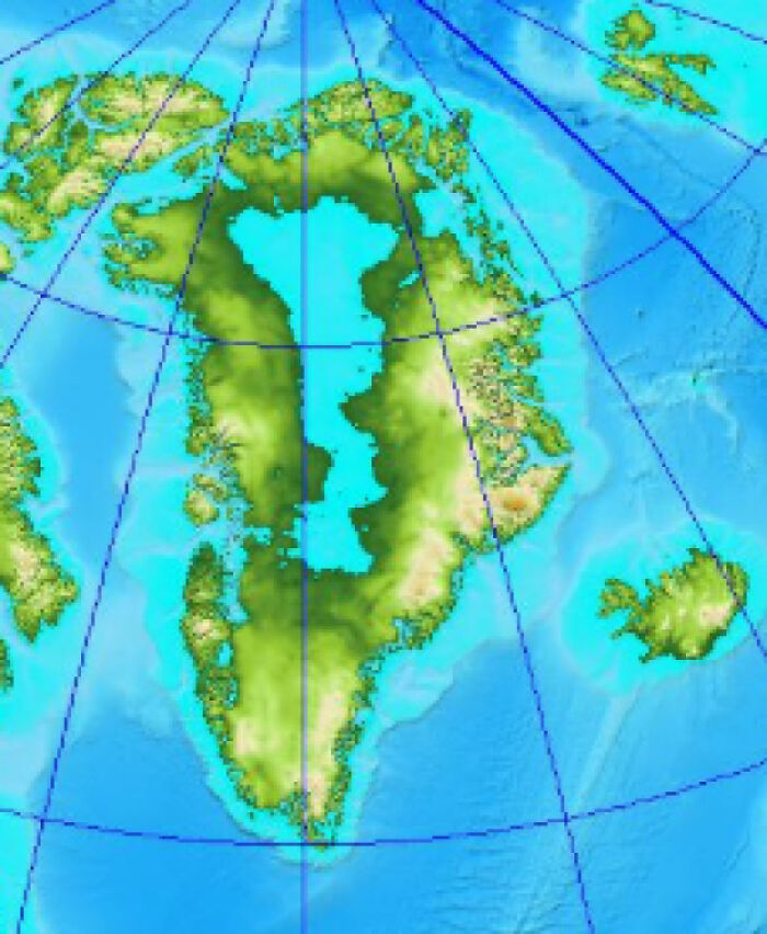 Greenland Without Ice Would Reveal An Enormous Lake Right In The Center Of The Landmass