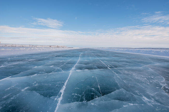 Last Week I Drove On An Ice Road In Northern Canada