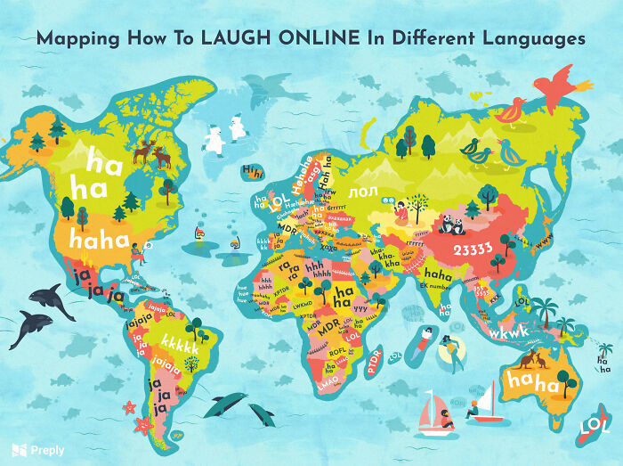 Mapping How To Laugh Online In Different Languages