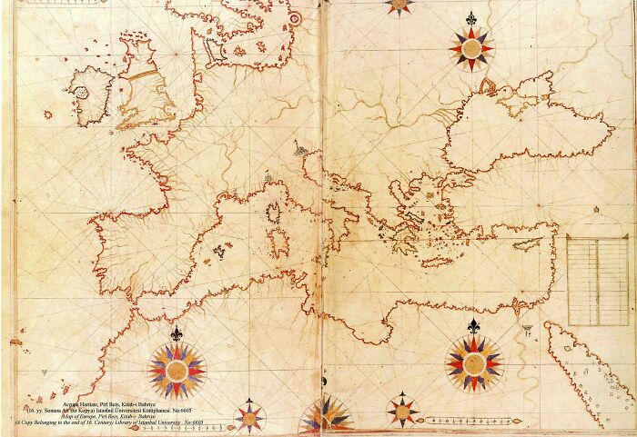 This Map Was Drawn By Turkish Sailor/Cartographer Piri Reis In 1513