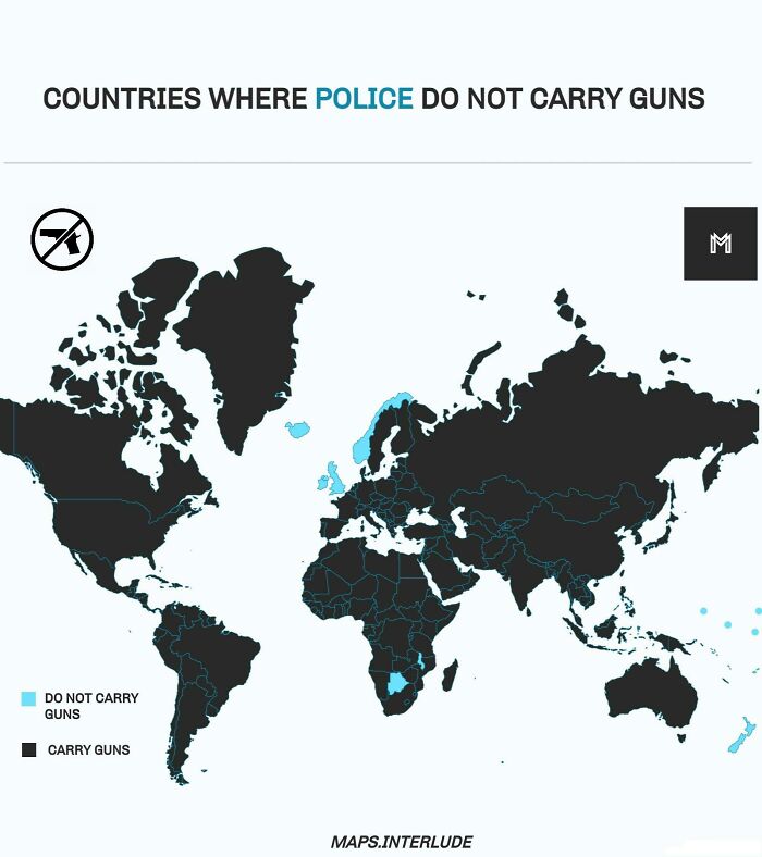 Countries Where Police Do Not Carry Guns