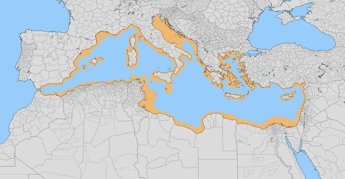 Land That Would Have Surfaced If Atlantropa Had Happened