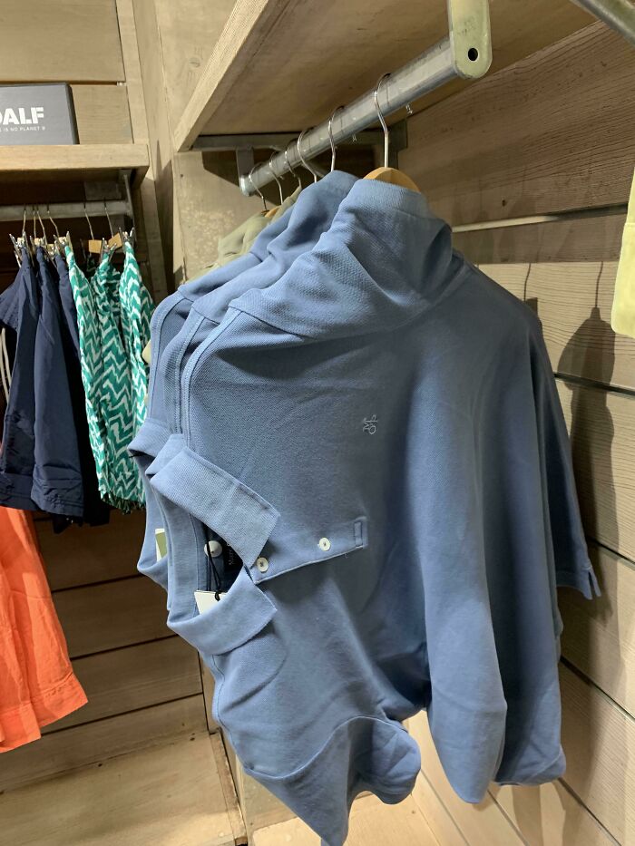 This Clothing Store That Hung Its Shirts Sideways