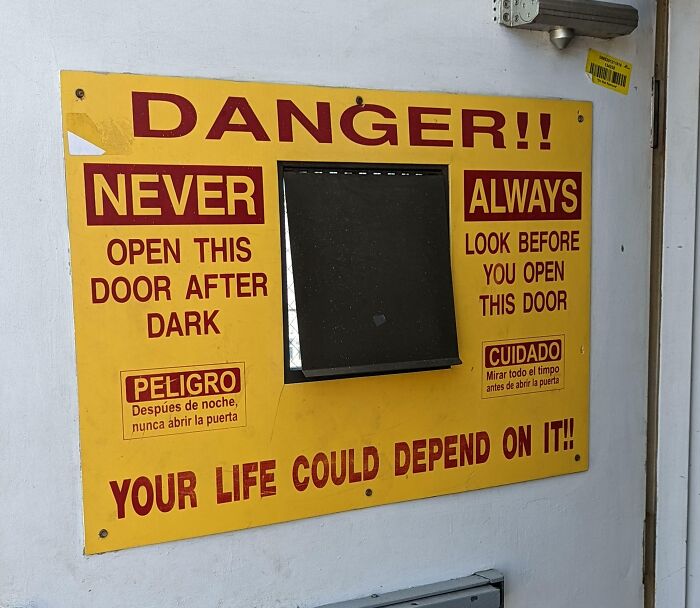 Sign I Found On The Inside Of A Security Door Of A Fast Food Restaurant