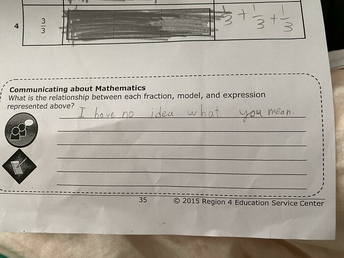 Homework Question Response From A 7-8 Year-Old