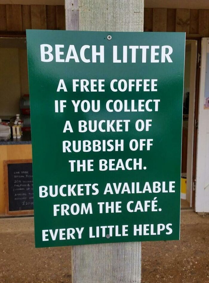 Free Coffee In Exchange For Some Rubbish