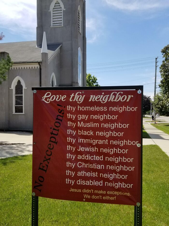 This Sign Is Outside My Local Church, Think It's A Good Day To Share It