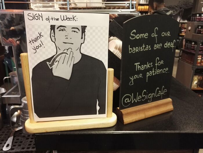 Local Starbucks Does 'Sign Of The Week' For Sign Language