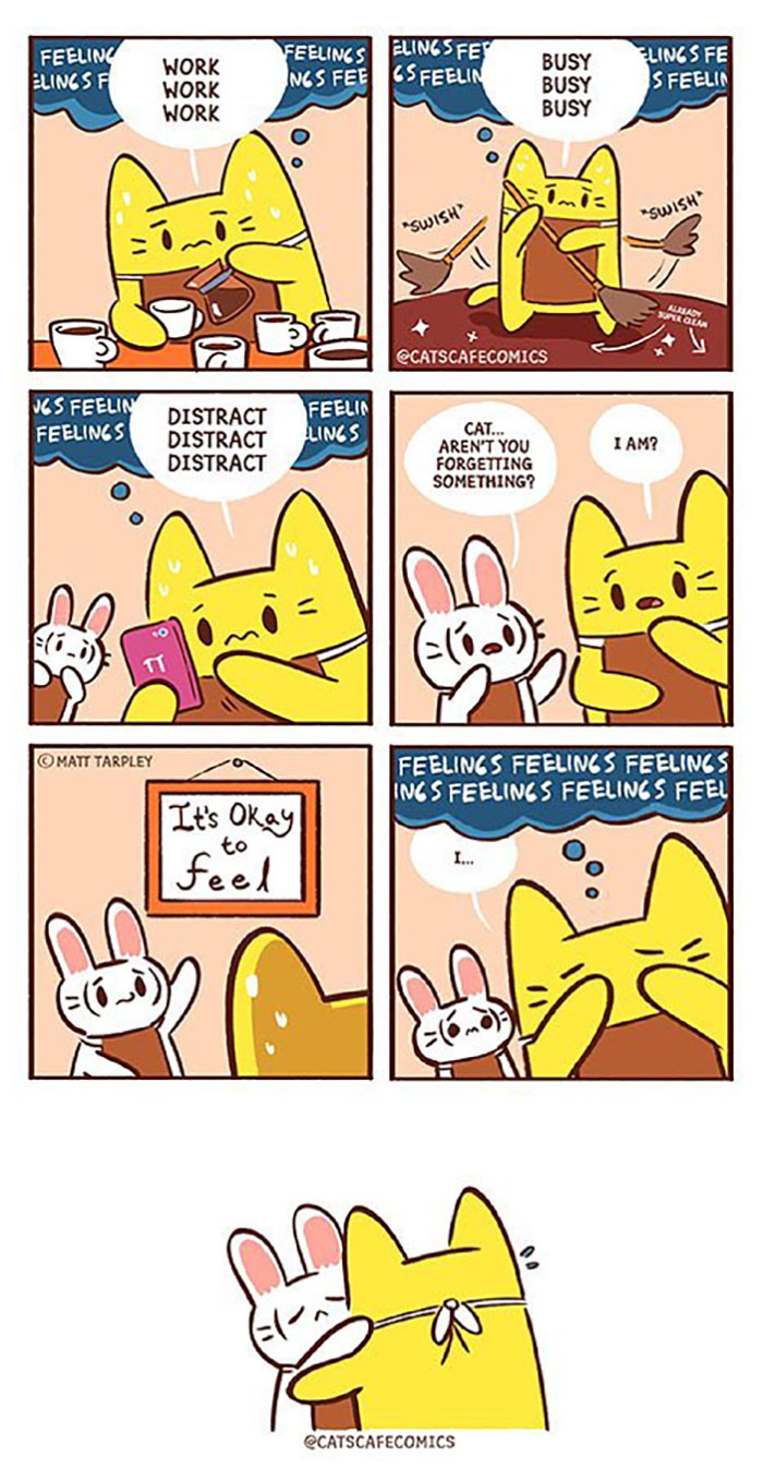 The Wholesome “Cat’s Café” Comics Will Warm Your Heart ( New Pics)