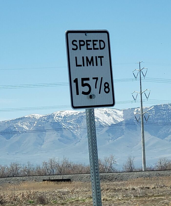 This Oddly Specific Speed Limit Sign