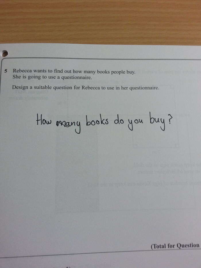 Stupid Maths Exam Question, With A Great Answer