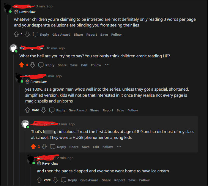 Redditor Thinks Children Wouldn't Be Interested In Reading Harry Potter