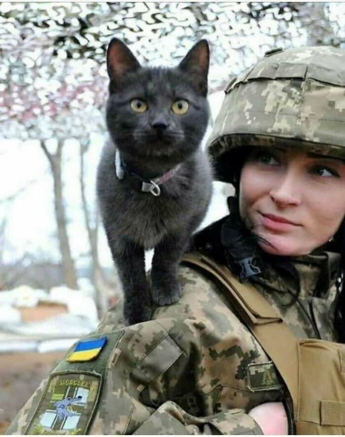 Ukrainian Soldier With Her Guardian Angel