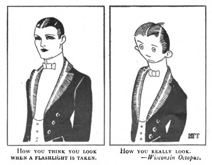 [july 16th, 1921] Proper Date For The "How You Think You Look" Cartoon As Published In Judge Magazine