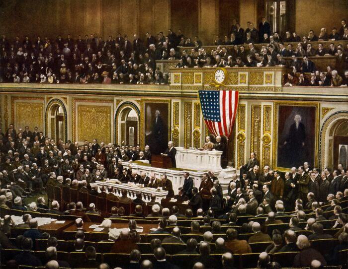 [april 2, 1917] President Woodrow Wilson Asking Congress To Declare War On Germany