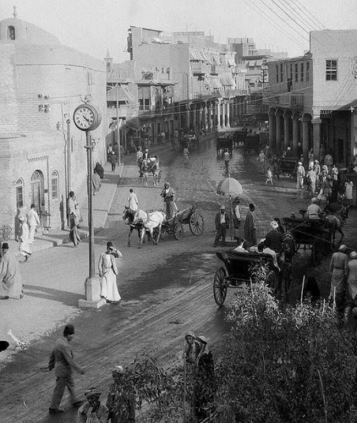 [15 de agosto de 1919] Centro de la ciudad de Bagdad, Irak, totalmente intacto por la guerra