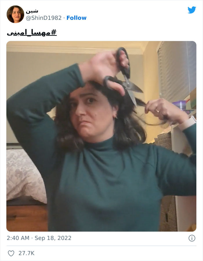 Women Burn Hijabs, Cut Their Hair As Protests Spread In Iran After The Death Of Mahsa Amini Women Burn Hijabs, Cut Their Hair As Protests Spread In Iran After The Death Of Mahsa Amini