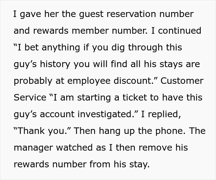 Entitled Guest Makes Staff Cry So This Employee Gets Pro Revenge On Him, Using The Company Rules To His Advantage