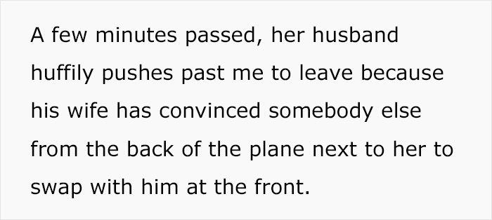 Woman Shares How She Got Lectured By A “Karen” On A Plane Who Asked To Swap Seats With Her So She Could Sit With Her Husband Woman Shares How She Got Lectured By A “Karen” On A Plane Who Asked To Swap Seats With Her So She Could Sit With Her Husband