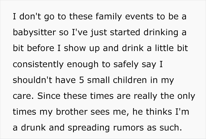 Guy Comes Up With A Brilliant Plan To Intentionally Drink Before Family Gatherings To Dodge Babysitting Duties Which Usually Fall On Him Guy Comes Up With A Brilliant Plan To Intentionally Drink Before Family Gatherings To Dodge Babysitting Duties Which Usually Fall On Him