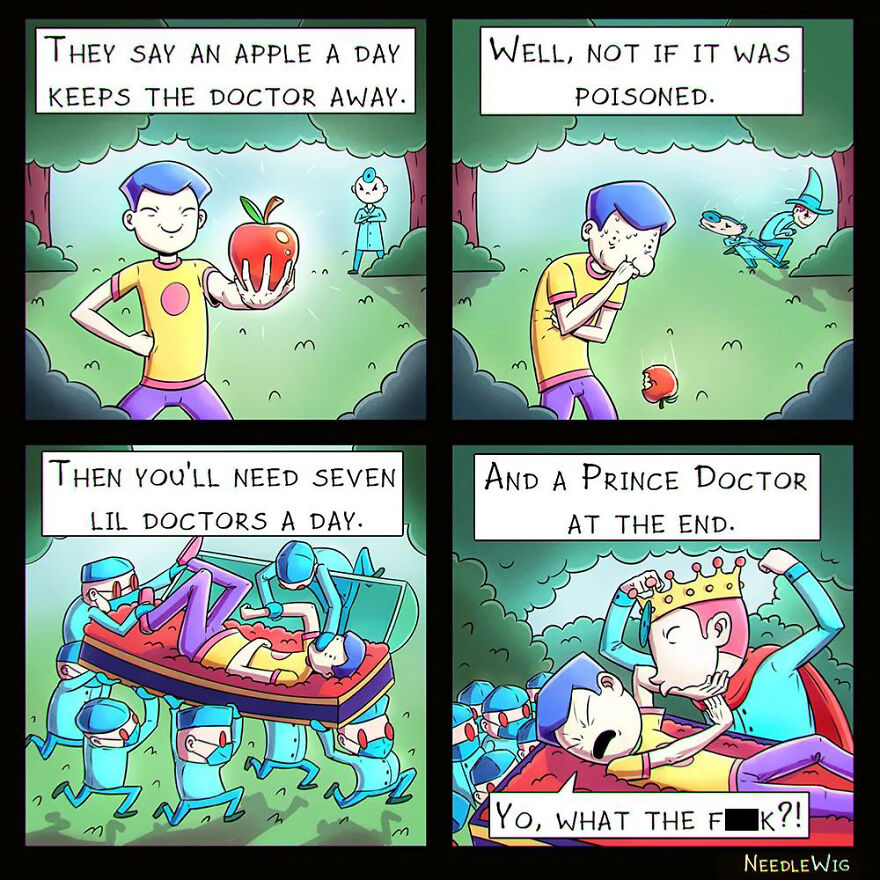 Artist Makes Dark Humor Comics That Explore The Most Cursed Desires (49 New Pics)