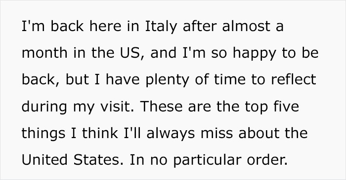 American Woman Who Moved To Italy Reveals 5 Things She Will Never Do Again