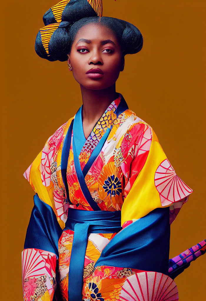 Kimono With African Influence 4