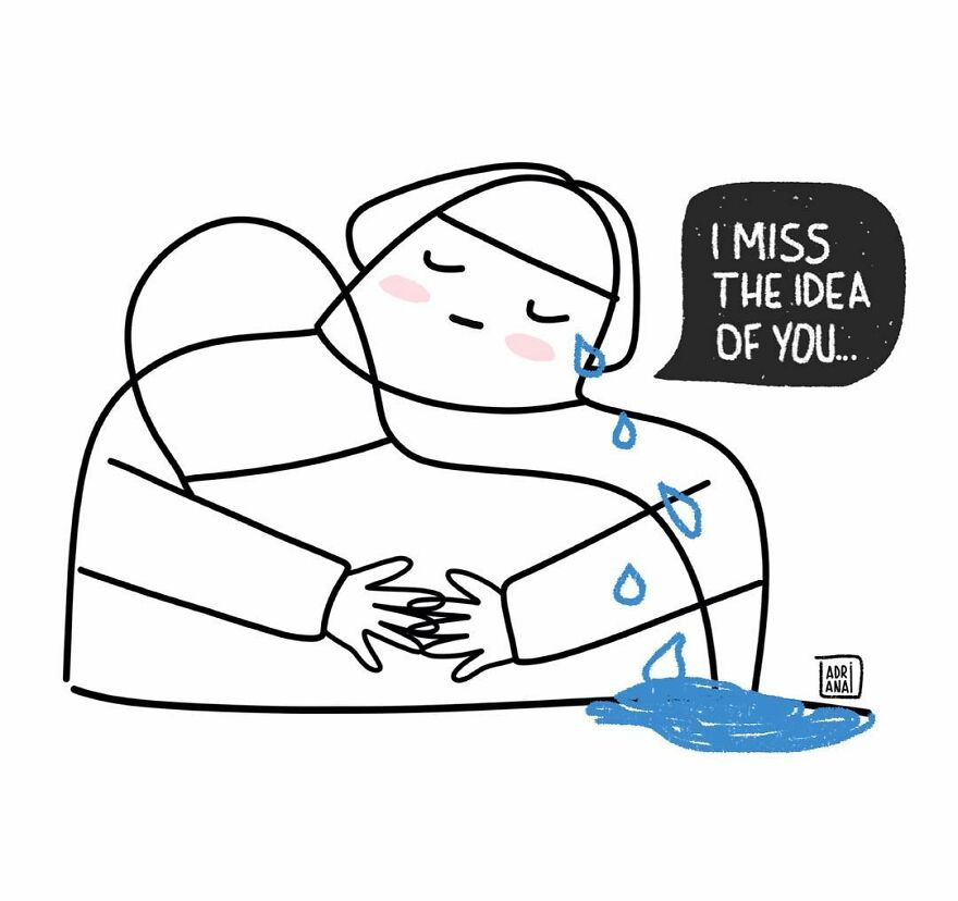 Artist Creates Illustrations That Show The Irony Of Modern Relationships