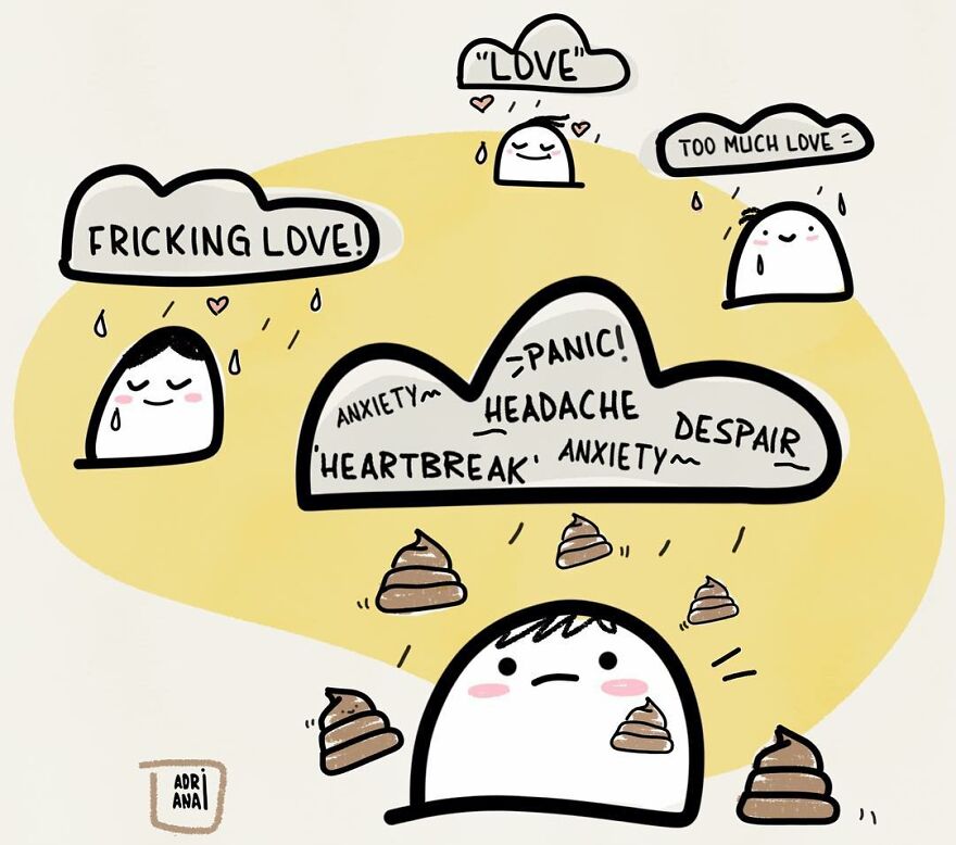 Artist Creates Illustrations That Show The Irony Of Modern Relationships