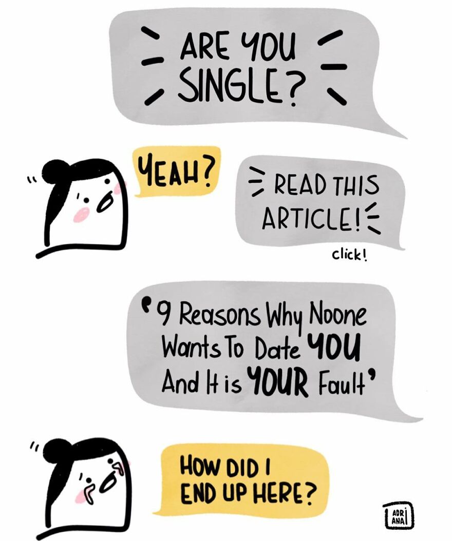 Artist Creates Illustrations That Show The Irony Of Modern Relationships