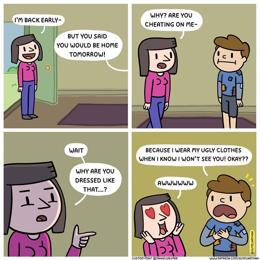 Artist Makes Hilarious Couples Comics
guaranteed A Beautiful Smile On Your Face