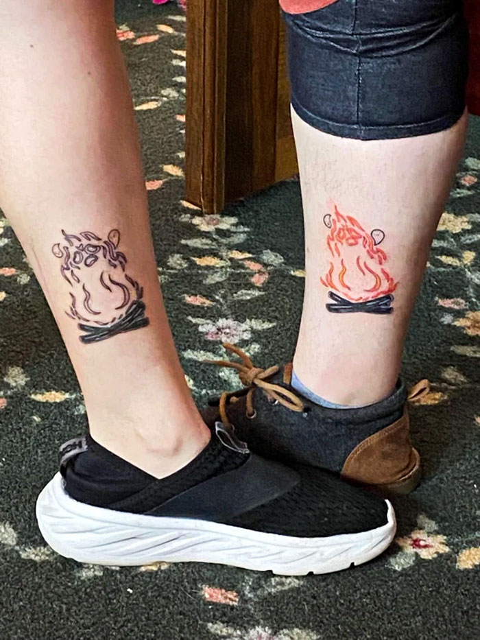 Best Friend And I Got Some Too Many Spirits Inspired Tattoos