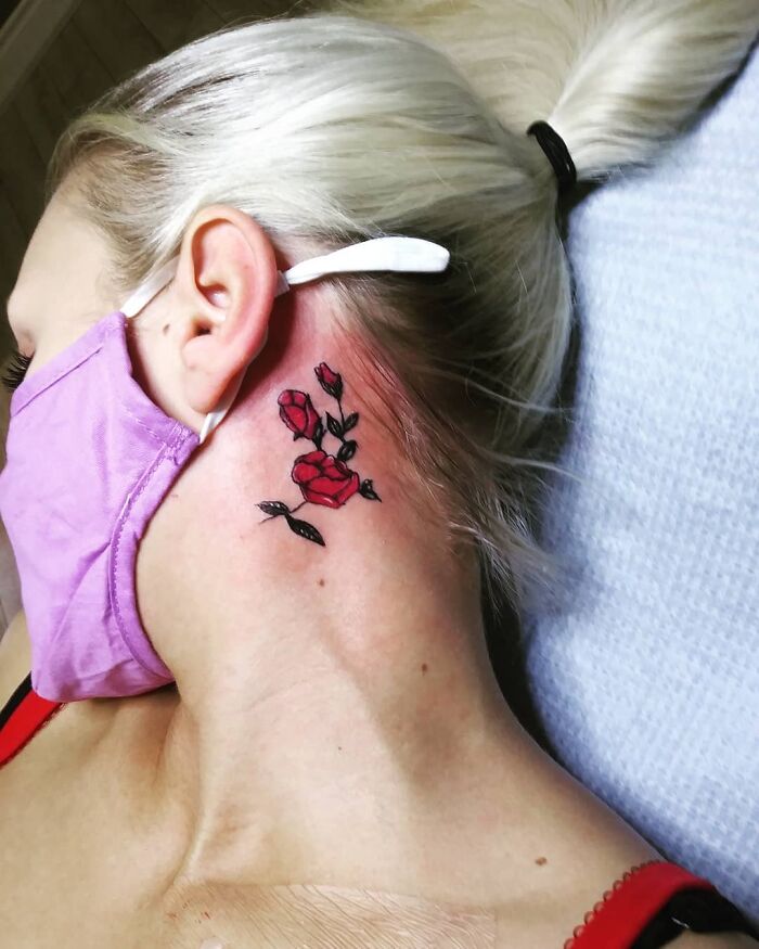 Colour Rose Tattoo