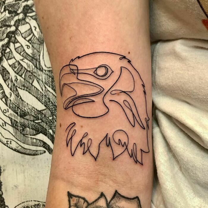 Eagle Line Tattoo