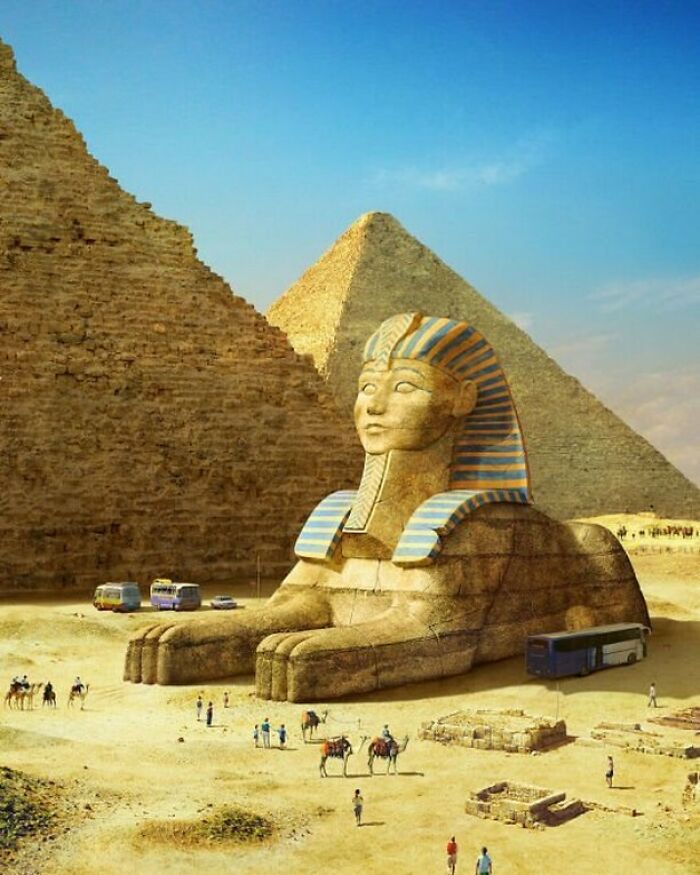 The Great Sphinx Of Gizathe Great Sphinx Of Giza Was Built By The Egyptians Of The Old Kingdom During The Reign Of Khafre (C. 2558–2532 Bc), Whose Face It Probably Represents. It Is One Of The Oldest Known Monumental Sculptures In Egypt And Is Widely Known Worldwide