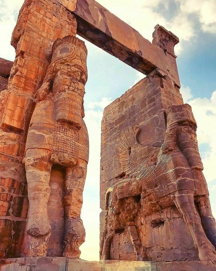 Gate Of All Nations Also Known As Gate Of Xerses At Persepolis, Iran 486-465 Bc