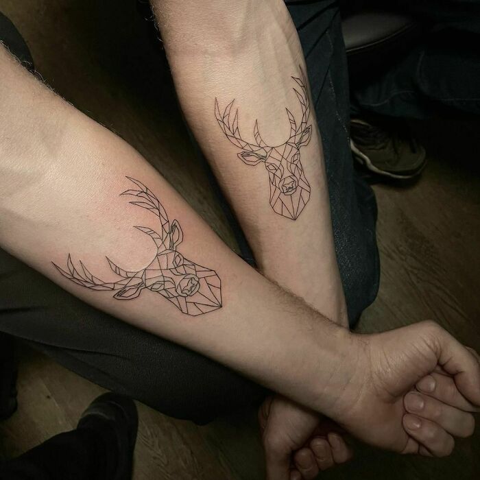 Matching Tattoos Done For Twins