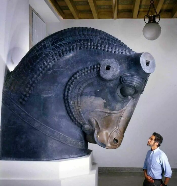 Architectural Sculpture From Persian Audience Hall Of Darius I. Capital In The Shape Of A Bull. 518 Bce-460 Bce