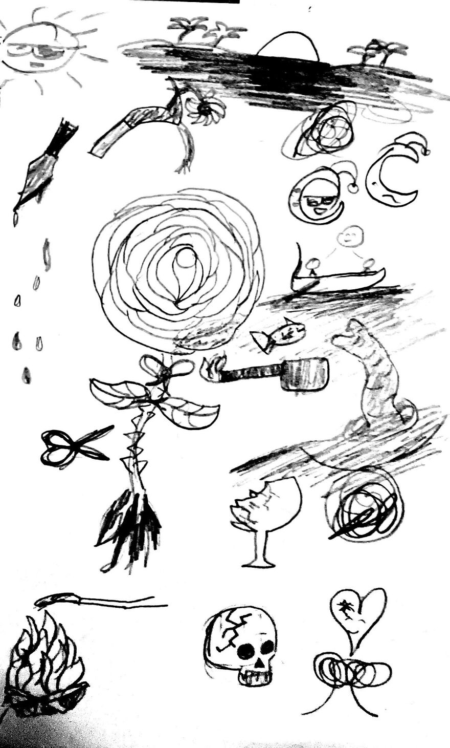 I Made Ten Drawings At 2:00 Am Because I Was Bored.